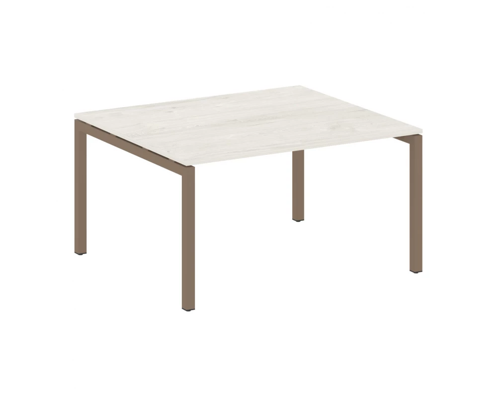 Переговорный стол (1 столешница) на П-образном м/к 1400x1235x750 Metal System Quattro 5x5