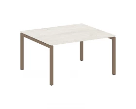 Переговорный стол (1 столешница) на П-образном м/к 1400x1235x750 Metal System Quattro 5x5 images