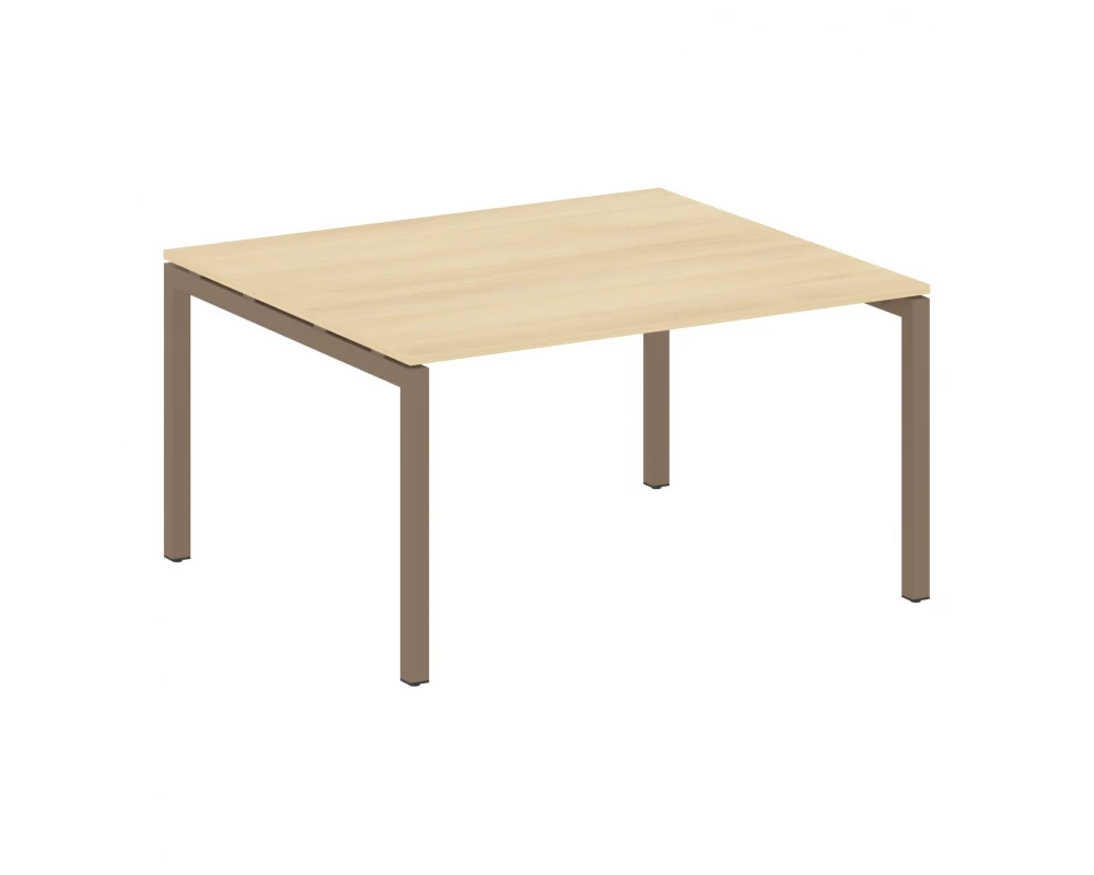 Переговорный стол (1 столешница) на П-образном м/к 1400x1235x750 Metal System Quattro 5x5