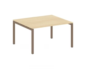 Переговорный стол (1 столешница) на П-образном м/к 1400x1235x750 Metal System Quattro 5x5 images