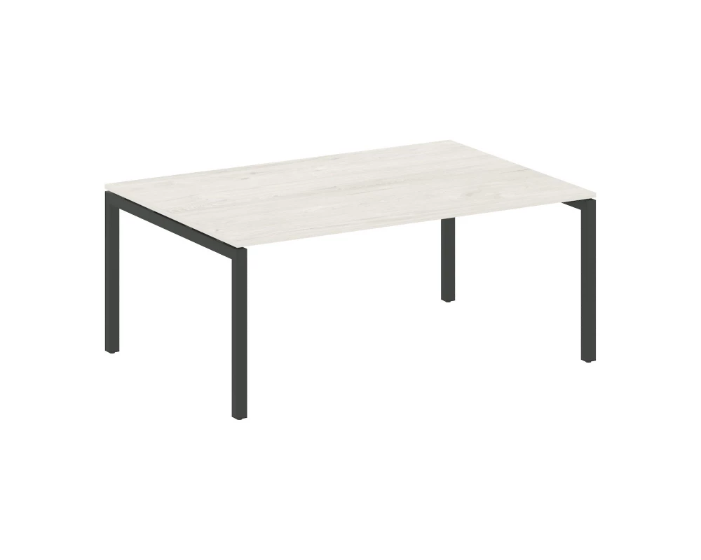 Переговорный стол (1 столешница) на П-образном м/к 1800x1235x750 Metal System Quattro 5x5