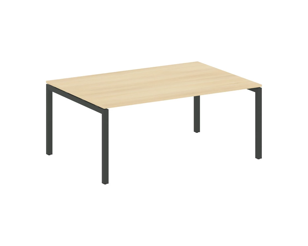 Переговорный стол (1 столешница) на П-образном м/к 1800x1235x750 Metal System Quattro 5x5