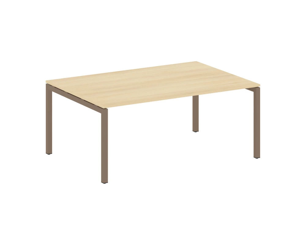 Переговорный стол (1 столешница) на П-образном м/к 1800x1235x750 Metal System Quattro 5x5