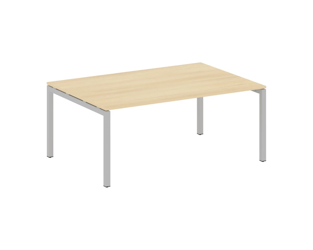 Переговорный стол (1 столешница) на П-образном м/к 1800x1235x750 Metal System Quattro 5x5