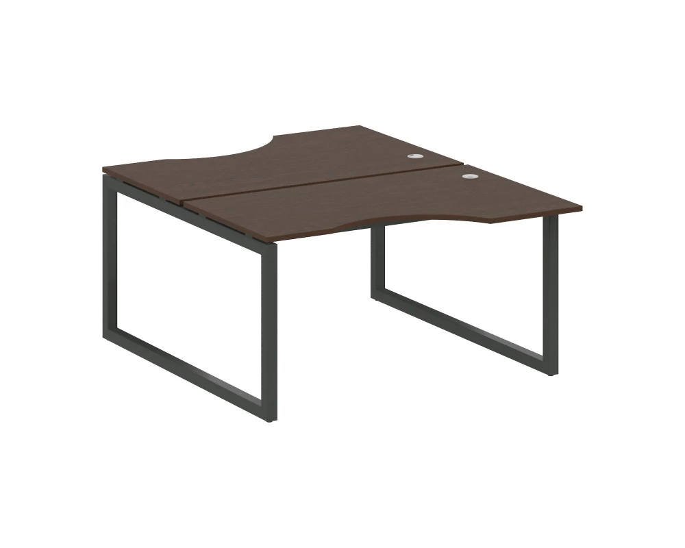 Рабочая станция криволинейная на О-образном м/к 1400x1835x750 Metal System Quattro 5x5