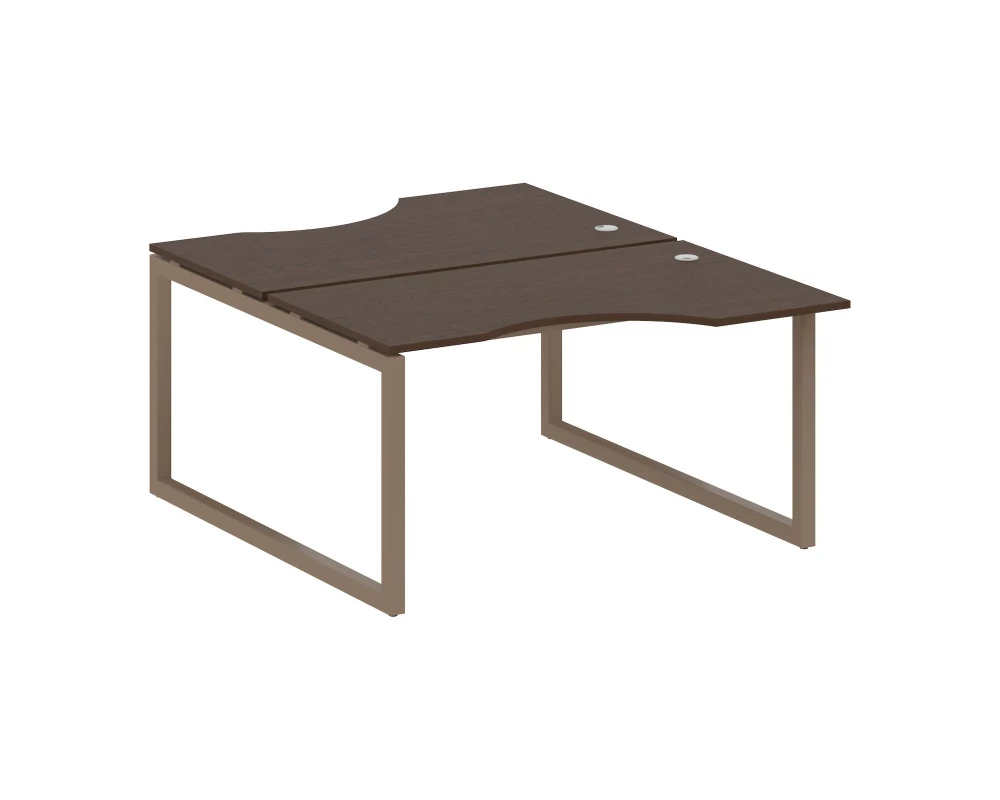 Рабочая станция криволинейная на О-образном м/к 1400x1835x750 Metal System Quattro 5x5