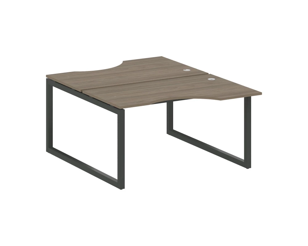 Рабочая станция криволинейная на О-образном м/к 1400x1835x750 Metal System Quattro 5x5