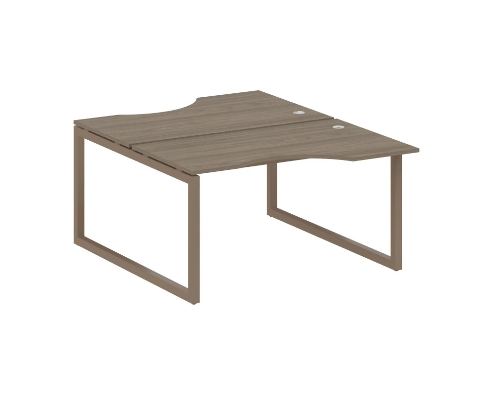 Рабочая станция криволинейная на О-образном м/к 1400x1835x750 Metal System Quattro 5x5