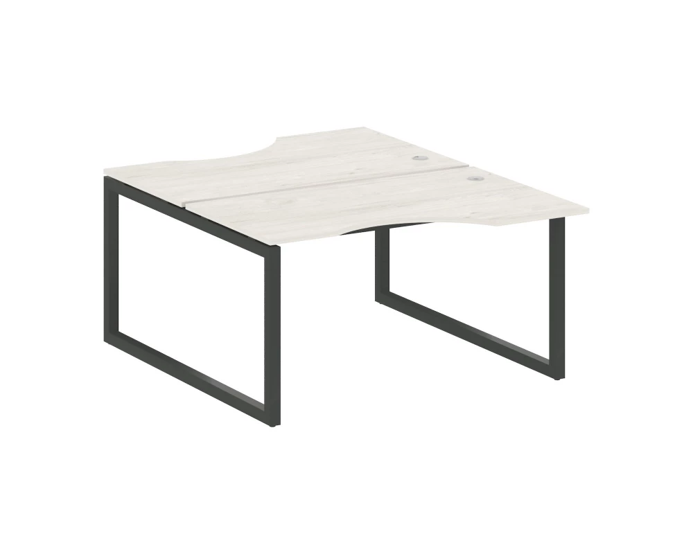 Рабочая станция криволинейная на О-образном м/к 1400x1835x750 Metal System Quattro 5x5