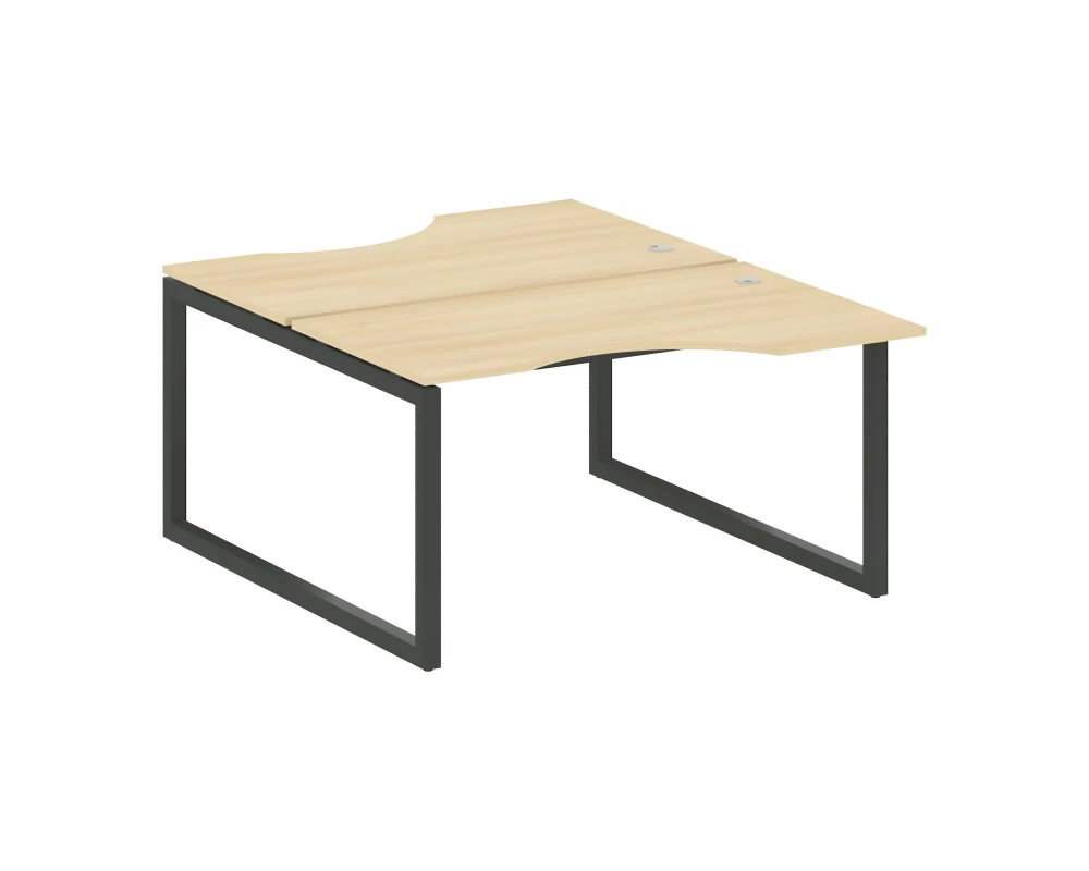 Рабочая станция криволинейная на О-образном м/к 1400x1835x750 Metal System Quattro 5x5