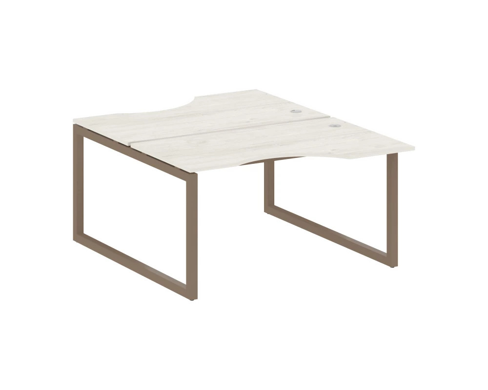 Рабочая станция криволинейная на О-образном м/к 1400x1835x750 Metal System Quattro 5x5