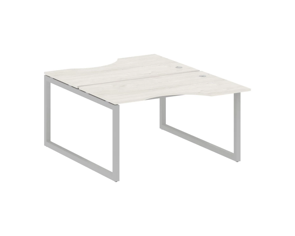 Рабочая станция криволинейная на О-образном м/к 1400x1835x750 Metal System Quattro 5x5