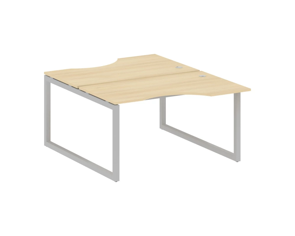 Рабочая станция криволинейная на О-образном м/к 1400x1835x750 Metal System Quattro 5x5