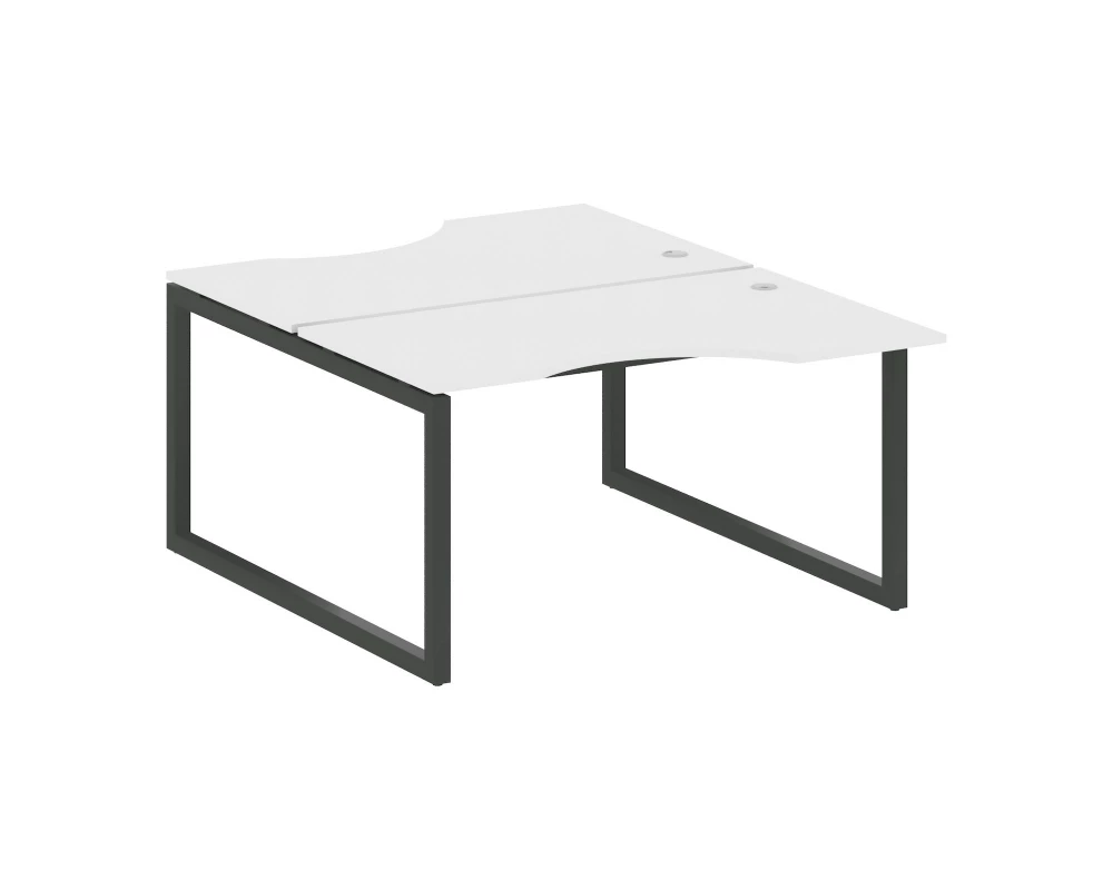 Рабочая станция криволинейная на О-образном м/к 1400x1835x750 Metal System Quattro 5x5