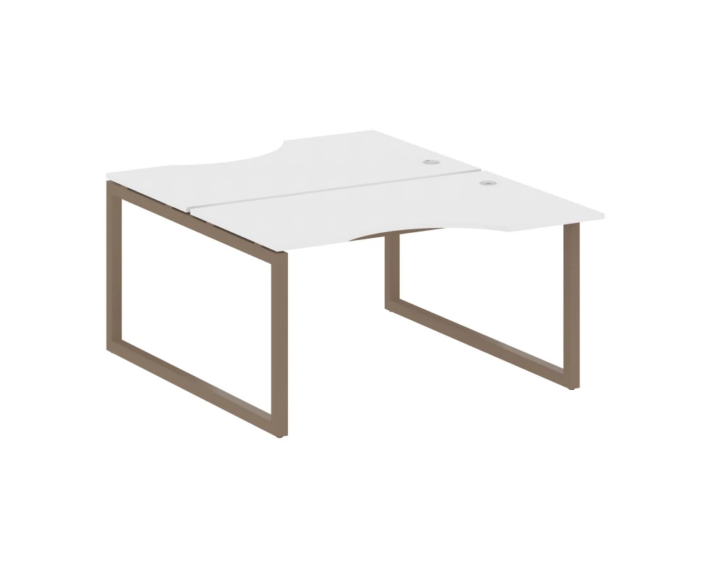 Рабочая станция криволинейная на О-образном м/к 1400x1835x750 Metal System Quattro 5x5