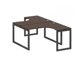 Рабочая станция криволинейная на О-образном м/к 1400x2435x750 Metal System Quattro 5x5 images