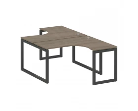 Рабочая станция криволинейная на О-образном м/к 1400x2435x750 Metal System Quattro 5x5 images