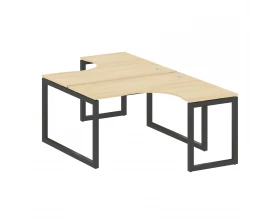 Рабочая станция криволинейная на О-образном м/к 1400x2435x750 Metal System Quattro 5x5 images