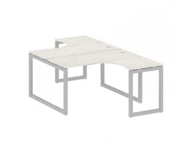 Рабочая станция криволинейная на О-образном м/к 1400x2435x750 Metal System Quattro 5x5 images