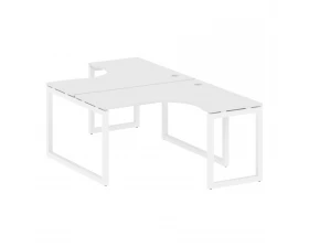 Рабочая станция криволинейная на О-образном м/к 1400x2435x750 Metal System Quattro 5x5 images