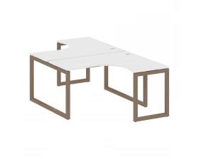 Рабочая станция криволинейная на О-образном м/к 1400x2435x750 Metal System Quattro 5x5 images