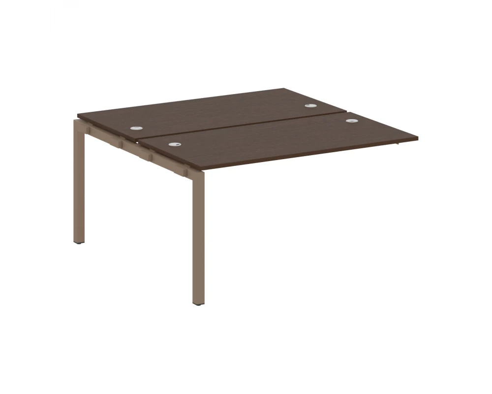 Рабочая станция криволинейная на П-образном м/к 1400x2435x750 Metal System Quattro 5x5