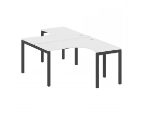 Рабочая станция криволинейная на П-образном м/к 1400x2435x750 Metal System Quattro 5x5 images