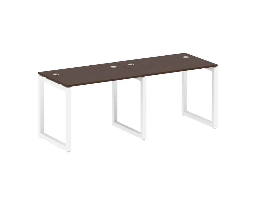 Рабочая станция на 2 места на О-образном м/к 2000x720x750 Metal System Quattro 5x5