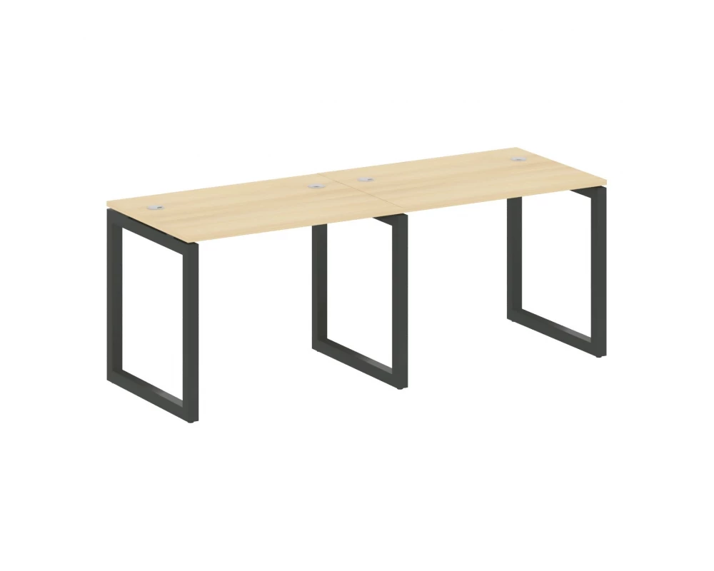 Рабочая станция на 2 места на О-образном м/к 2000x720x750 Metal System Quattro 5x5