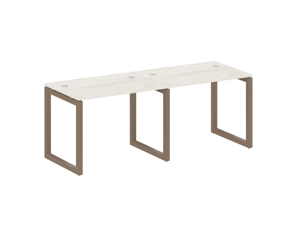 Рабочая станция на 2 места на О-образном м/к 2000x720x750 Metal System Quattro 5x5