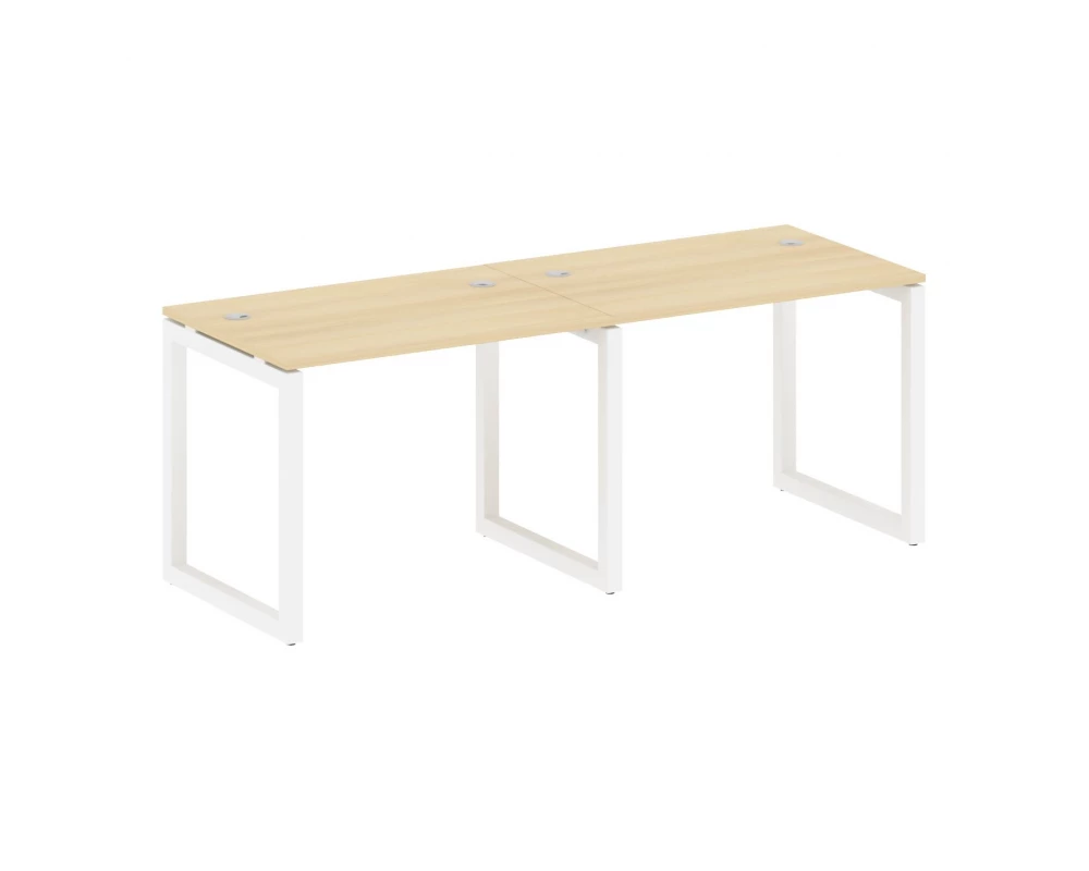 Рабочая станция на 2 места на О-образном м/к 2000x720x750 Metal System Quattro 5x5