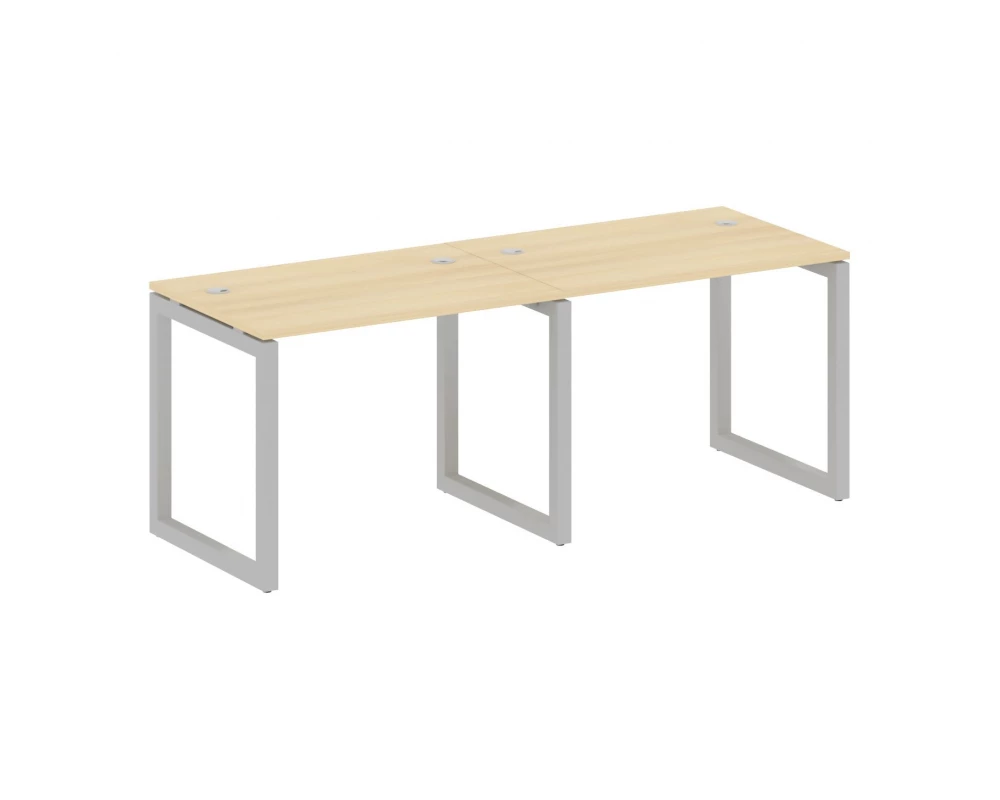 Рабочая станция на 2 места на О-образном м/к 2000x720x750 Metal System Quattro 5x5