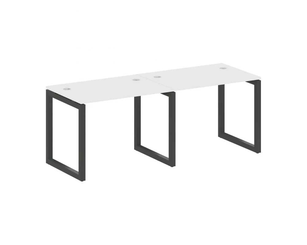 Рабочая станция на 2 места на О-образном м/к 2000x720x750 Metal System Quattro 5x5