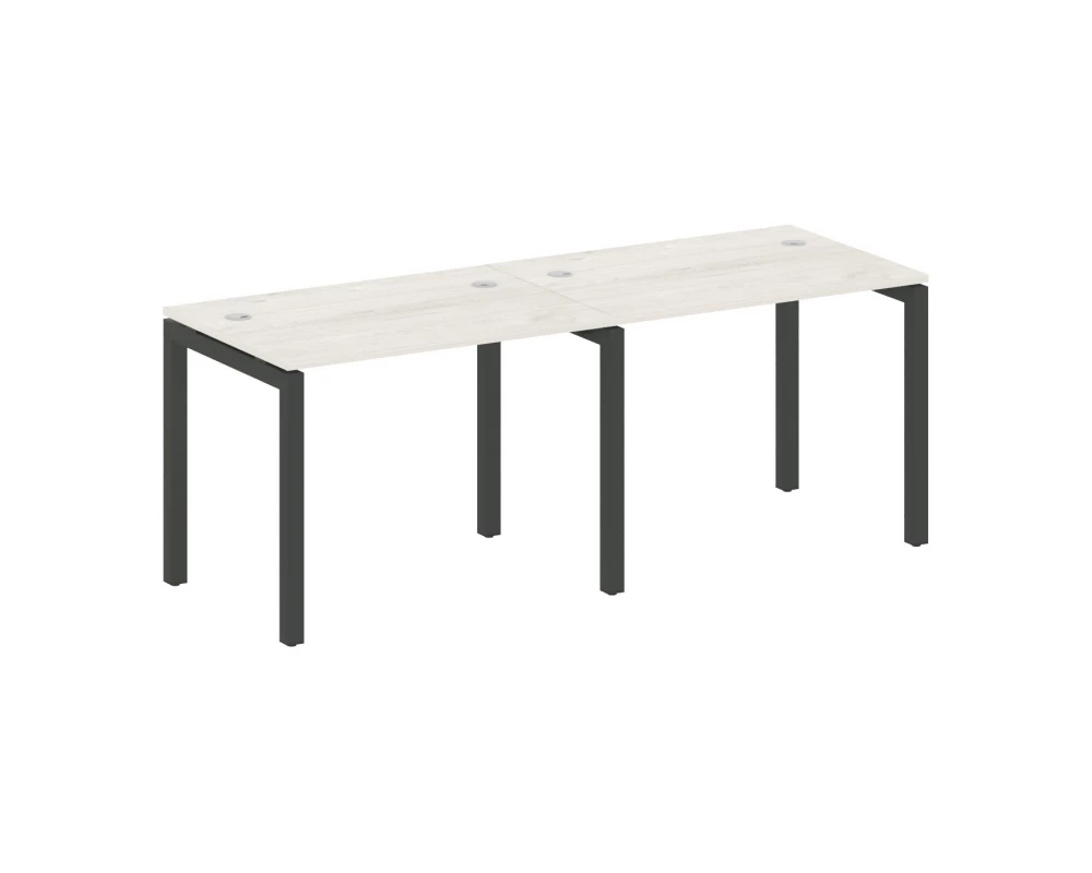 Рабочая станция на 2 места на П-образном м/к 2000x720x750 Metal System Quattro 5x5