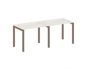 Рабочая станция на 2 места на П-образном м/к 2000x720x750 Metal System Quattro 5x5 images