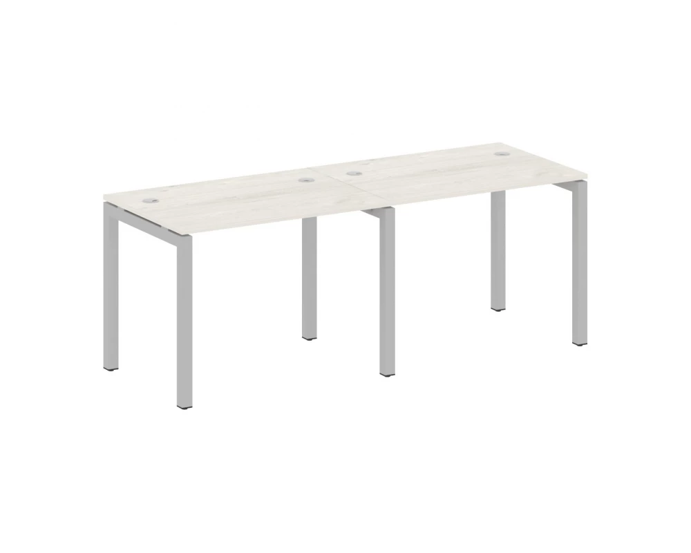 Рабочая станция на 2 места на П-образном м/к 2000x720x750 Metal System Quattro 5x5