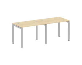 Рабочая станция на 2 места на П-образном м/к 2000x720x750 Metal System Quattro 5x5 images