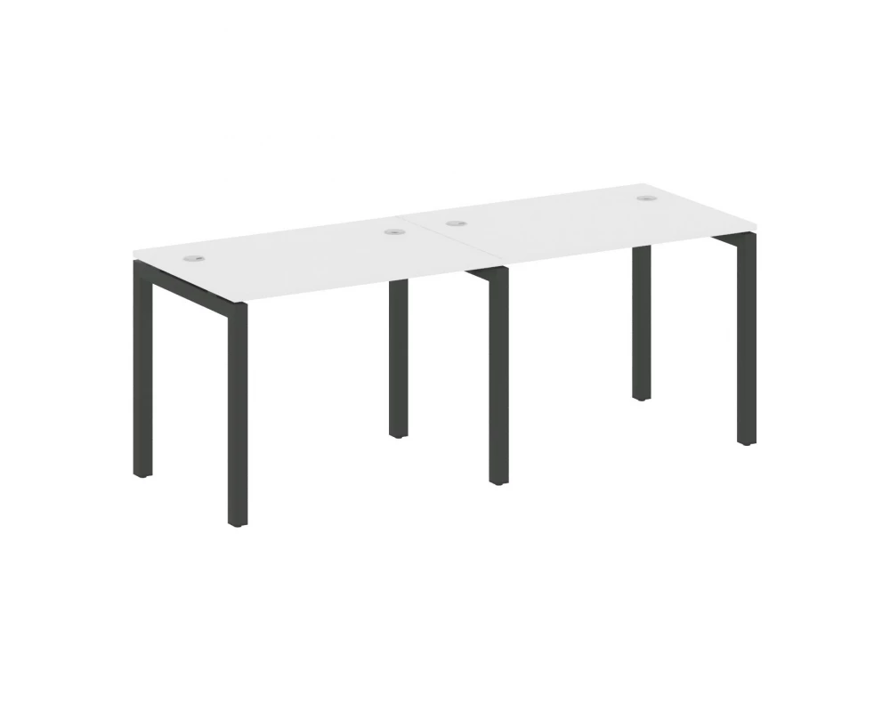 Рабочая станция на 2 места на П-образном м/к 2000x720x750 Metal System Quattro 5x5