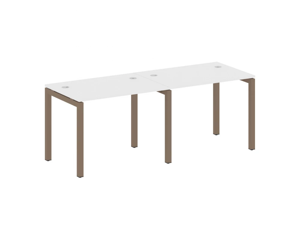 Рабочая станция на 2 места на П-образном м/к 2000x720x750 Metal System Quattro 5x5