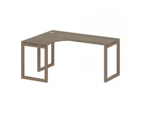 Стол криволинейный левый на О-образном м/к 1600x1200x750 Metal System Quattro 5x5 images