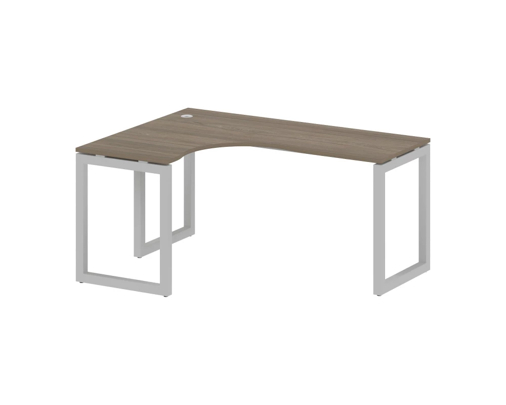 Стол криволинейный левый на О-образном м/к 1600x1200x750 Metal System Quattro 5x5