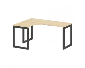 Стол криволинейный левый на О-образном м/к 1600x1200x750 Metal System Quattro 5x5 images