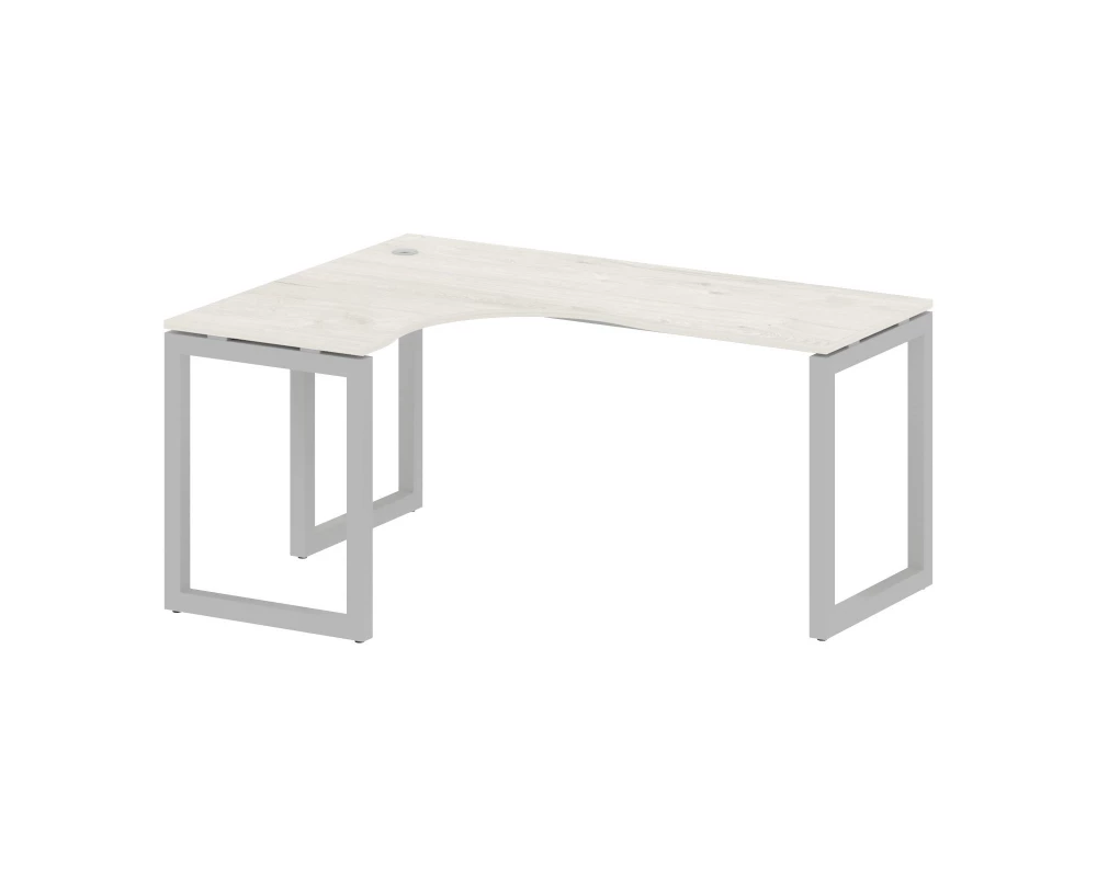 Стол криволинейный левый на О-образном м/к 1600x1200x750 Metal System Quattro 5x5