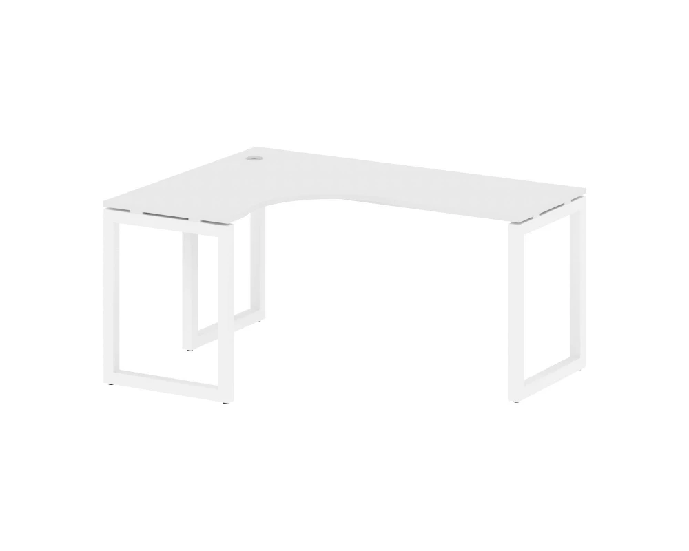 Стол криволинейный левый на О-образном м/к 1600x1200x750 Metal System Quattro 5x5