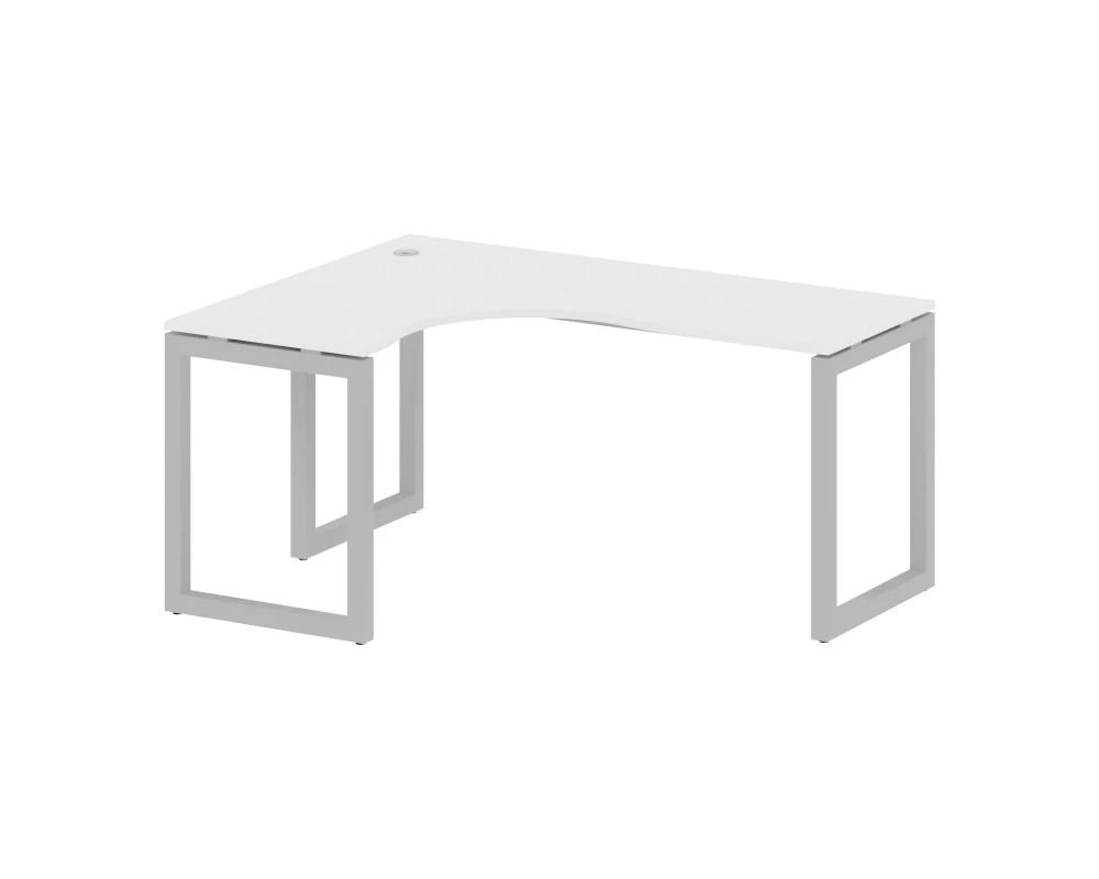 Стол криволинейный левый на О-образном м/к 1600x1200x750 Metal System Quattro 5x5