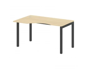 Стол криволинейный левый на П-образном м/к 1400x900x750 Metal System Quattro 5x5 images