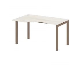 Стол криволинейный левый на П-образном м/к 1400x900x750 Metal System Quattro 5x5 images