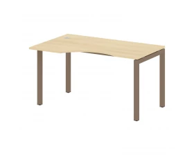 Стол криволинейный левый на П-образном м/к 1400x900x750 Metal System Quattro 5x5 images