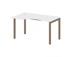 Стол криволинейный левый на П-образном м/к 1400x900x750 Metal System Quattro 5x5 images