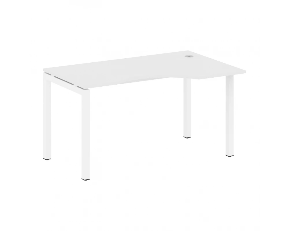 Стол криволинейный правый на П-образном м/к 1400x900x750 Metal System Quattro 5x5